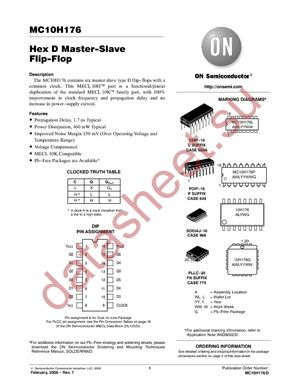 MC10H176PG datasheet  